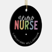Individuelle Name Neuro Nurse Neuroscience Geschen Keramik Ornament (Rechts)