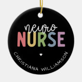 Individuelle Name Neuro Nurse Neuroscience Geschen Keramik Ornament (Vorne)