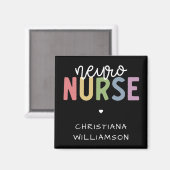Individuelle Name Neuro Nurse Neuroscience Geschen Magnet (Vorderseite/Rückseite)