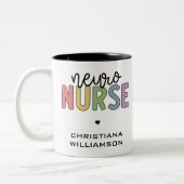 Individuelle Name Neuro Nurse Neuroscience Geschen Zweifarbige Tasse (Links)