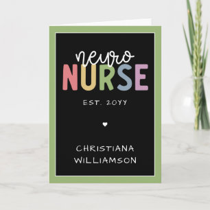 Individuelle Name Neuro Nurse Neuroscience Nurse Karte
