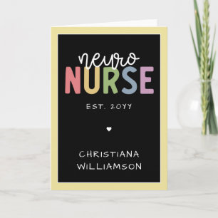 Individuelle Name Neuro Nurse Neuroscience Nurse Karte