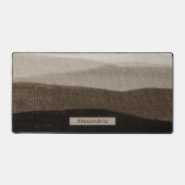 Individuelle Name Neutral Browns Office-Geschenk D Schreibtischunterlage (Vorderseite)