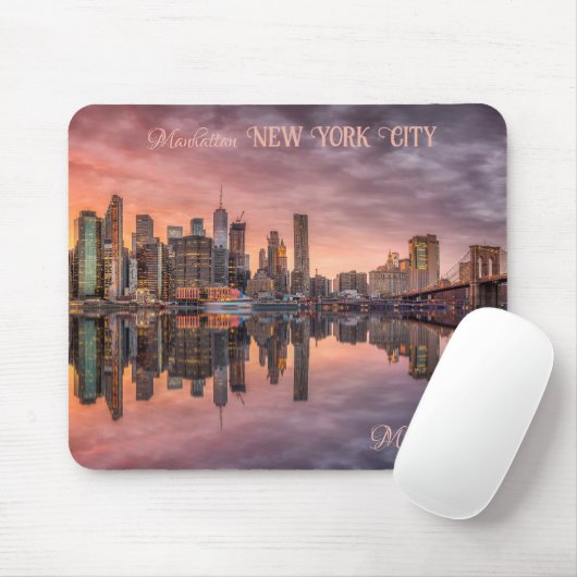 Individuelle Name New York City Skyline Mousepad (Mit Mouse)