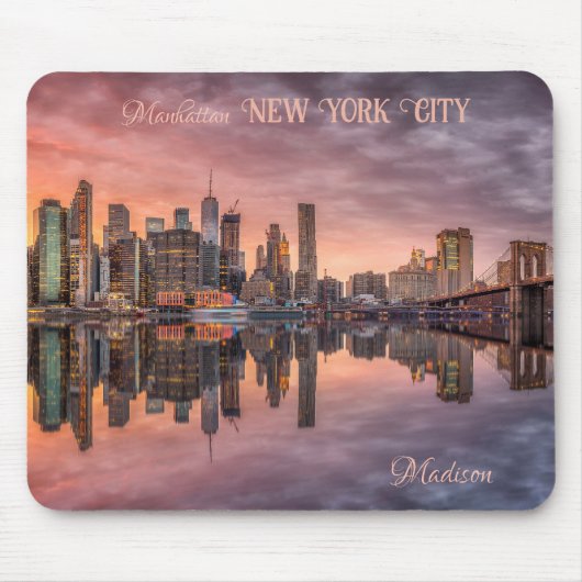 Individuelle Name New York City Skyline Mousepad (Vorne)
