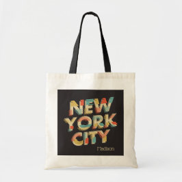 Individuelle Name New York City Typografie Totasch Tragetasche