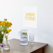 INDIVIDUELLE NAME | NEW YORK GOLD FOLIENDRUCKE (Ablage(Küche))