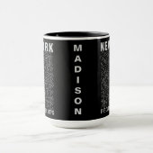 Individuelle Name New Yorker Typografie-Tasse Tasse (Zentrum)
