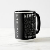 Individuelle Name New Yorker Typografie-Tasse Tasse (VorderseiteRechts)