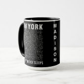 Individuelle Name New Yorker Typografie-Tasse Tasse (Vorderseite Links)