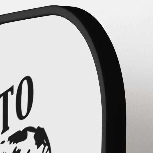 individuelle Name "Nicht hier, um zu urteilen" Pickleball Schläger (Linke Seite)