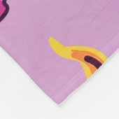 Individuelle Name Niedlich Black Girl Lila Fleece  (Ecke)