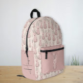 Individuelle Name Niedlich Bunny Pattern Girl's Pi Bedruckter Rucksack
