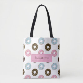 Individuelle Name Niedlich Donuts Pastel Sweet Too Tasche