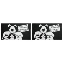 Individuelle Name Niedlich Doodles Kissenbezug