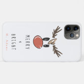 Individuelle Name Niedlich Funny Reindeer Case-Mate iPhone Hülle (Rückseite (Horizontal))