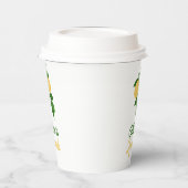 Individuelle Name Niedlich Gelbgrüne Sommerlemonad Pappbecher (Links)
