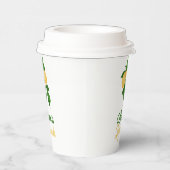 Individuelle Name Niedlich Gelbgrüne Sommerlemonad Pappbecher (Rechts)