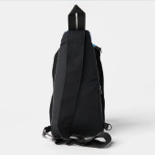 Individuelle Name Niedlich Husky Crossbody Bag (Rückseite)
