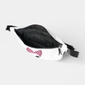 Individuelle Name Niedlich Katzengesicht Bauchtasche (Offen)