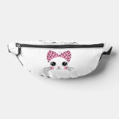 Individuelle Name Niedlich Katzengesicht Bauchtasche (Ablage )