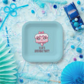 Individuelle Name Niedlich Kawaii Geburtstagskuche Pappteller (Party)