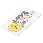 Individuelle Name Niedlich Kittens Magnet (Linke Seite)