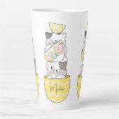 Individuelle Name Niedlich Kittens Milchtasse (Vorderseite)