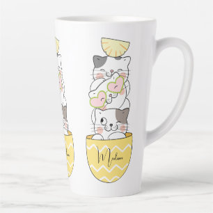 Individuelle Name Niedlich Kittens Milchtasse