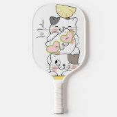 Individuelle Name Niedlich Kittens Pickleball Schläger (Vorderseite)