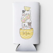 Individuelle Name Niedlich Kittens Selters Dosenkühler (Vorderseite)