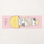 Individuelle Name Niedlich Kittens Yogamatte (Rückseite (Horizontal))
