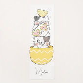 Individuelle Name Niedlich Kittens Yogamatte (Vorderseite)
