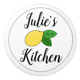 Individuelle Name Niedlich Lemon Design Küche Schu Keramikknauf