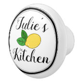 Individuelle Name Niedlich Lemon Design Küche Schu Keramikknauf (Rechts)