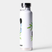 Individuelle Name Niedlich Panda Trinkflasche (Rechts)