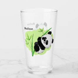 individuelle Name Niedlich Pandas Pint Glas 2/2
