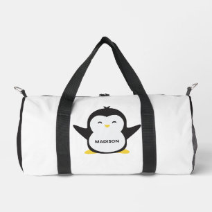 Individuelle Name niedlich Pinguin Duffle Bag