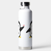 Individuelle Name Niedlich Pinguin Trinkflasche (Rechts)