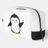 Individuelle Name niedlich Pinguin Waschbeutel (Rechte Ecke)
