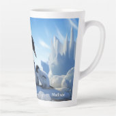 Individuelle Name Niedlich Pinguine Milchtasse (Rechts)