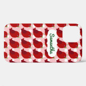 individuelle Name Niedlich Red Bird iPhone 12Case Case-Mate iPhone Hülle (Rückseite (Horizontal))