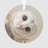 Individuelle Name Niedlich Stallhuhn Ornament (Rückseite)