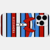Individuelle Name niedlich Stripe Polo Shirt Abbil Case-Mate iPhone Hülle (Rückseite (Horizontal))