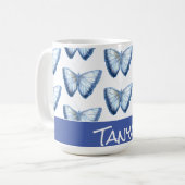 Individuelle Name Niedlich Trendy Beautiful Butter Kaffeetasse (Vorderseite Links)