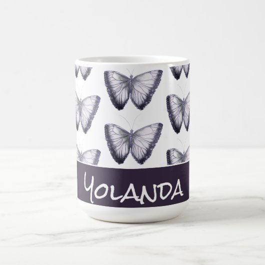 Individuelle Name Niedlich Trendy Beautiful Butter Kaffeetasse (Mittel)