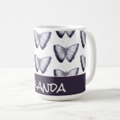 Individuelle Name Niedlich Trendy Beautiful Butter Kaffeetasse (VorderseiteRechts)