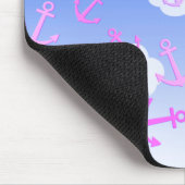 Individuelle Name, Niedliche Anker, Pastellfarben Mousepad (Ecke)