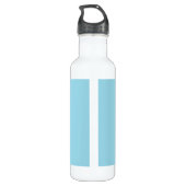 Individuelle Name niedliche Engel auf blau Edelstahlflasche (Rückseite)