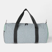 Individuelle Name, niedliche, moderne graue Flecke Duffle Bag (Rückseite)